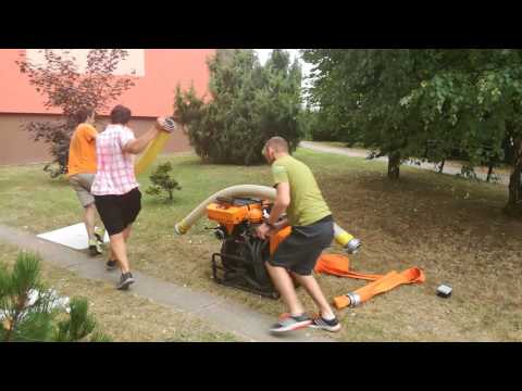 Hasiči města Loštice, srandovní trening = požární sport