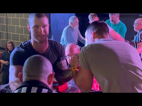 AWC RELOADED 190lb left hand class Eli Saidov vs John Therrien #armwrestling #eastvswest #usa