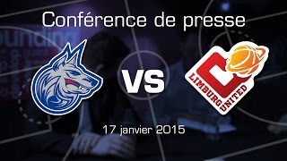 preview picture of video 'Conférence de presse : Wolves - Limbourg (17 janvier 2015)'