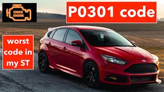 FORD FOCUS ST Motor Blew UP  !!! P0301 code. *NOT CLICKBAIT*