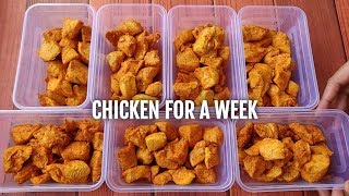 How to cook chicken for a week | Chicken for gym diet !! ( PREPARING + STORING ) 🇮🇳