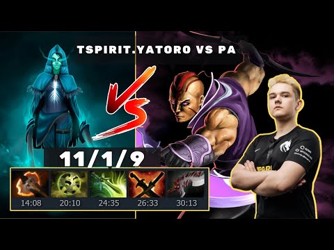 tspirit yatoro vs phantom assassin battle | yatorogod latest gameplay