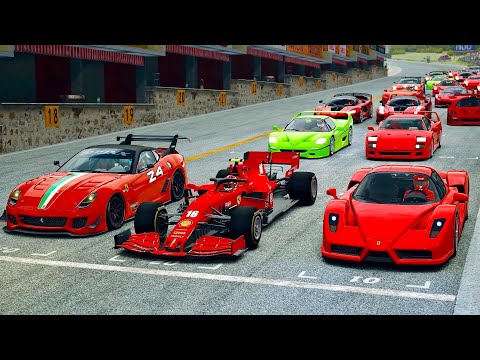 Ferrari F1 2020 vs Ferrari Hypercars at Monza