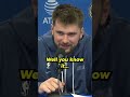 Luka Doncic jokes about his triple-double stat line? #shorts #lukadoncic