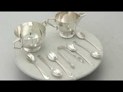 Sterling silver afternoon tea set