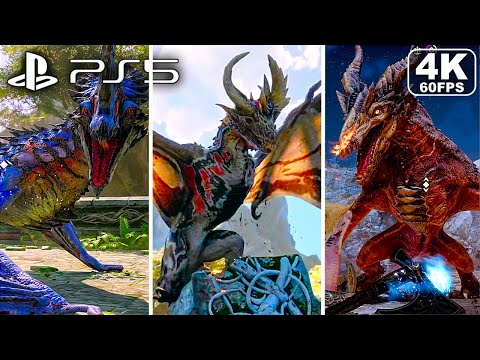 God Of War Ragnarok All Dragon Boss Fights [4K 60FPS PS5]