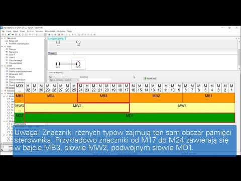 EASY E4 - Znaczniki pamięci w sterowniku