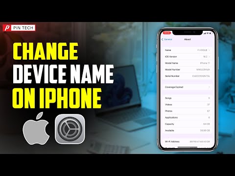 how to change device name of iPhone or iPad 2023 | PIN TECH |