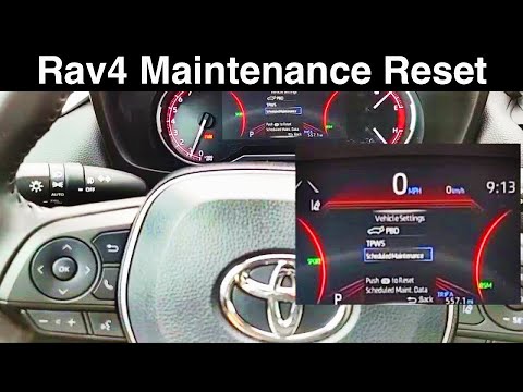 2020 Toyota Rav4 Maintenance Reminder Reset / Oil life
