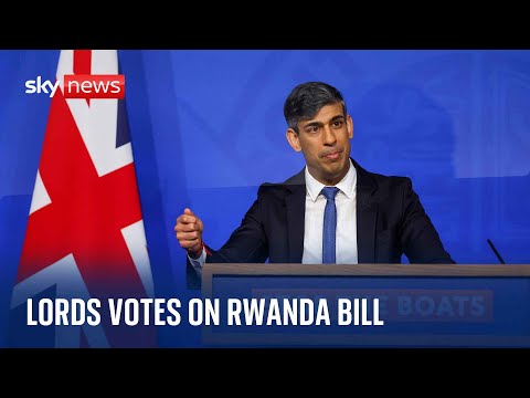 Watch live: Rwanda bill votes in House of Lords