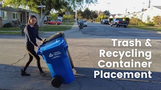 How to Properly Place Trash & Recycling Containers
