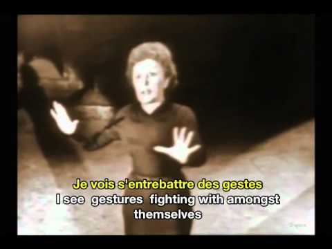 Edith Piaf Padam Padam French and English Subtitles