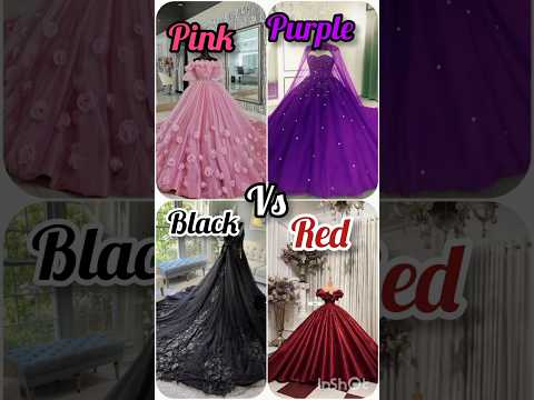 Pink 💗 🆚 purple 💜 🆚 black 🖤🆚Red ♥️ colour challenge 🥰😍🤩#new #shorts #colourchoice #viral