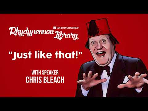 Tommy Cooper - "Just Like That" - A Talk By Chris Bleach for FoRL - Friends of Rhydypennau Library