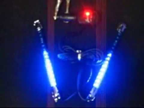 Test: Blue LED Car Sound Effect Control Music light A194