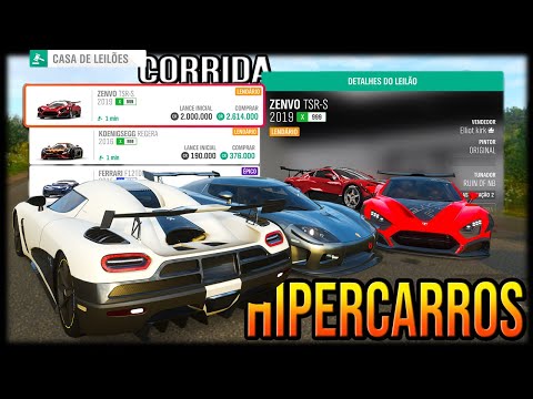 Forza Horizon 4 - CORRIDA ONLINE com HIPERCARROS de LEILÃO