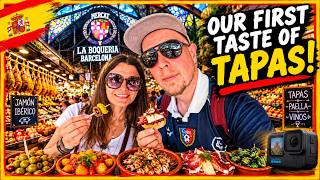 BARCELONA VLOG DAY 1 PART 1 - LA BOQUERIA MARKET | HOTEL GAUDI TOUR #barcelona #