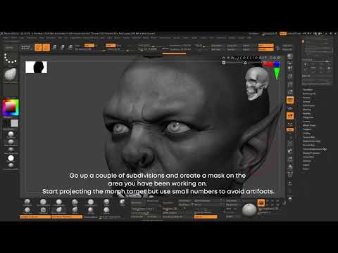 Skin Sliding Effect in Zbrush