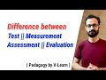 Test Measurement Assessment Evaluation Educational Pedagogy