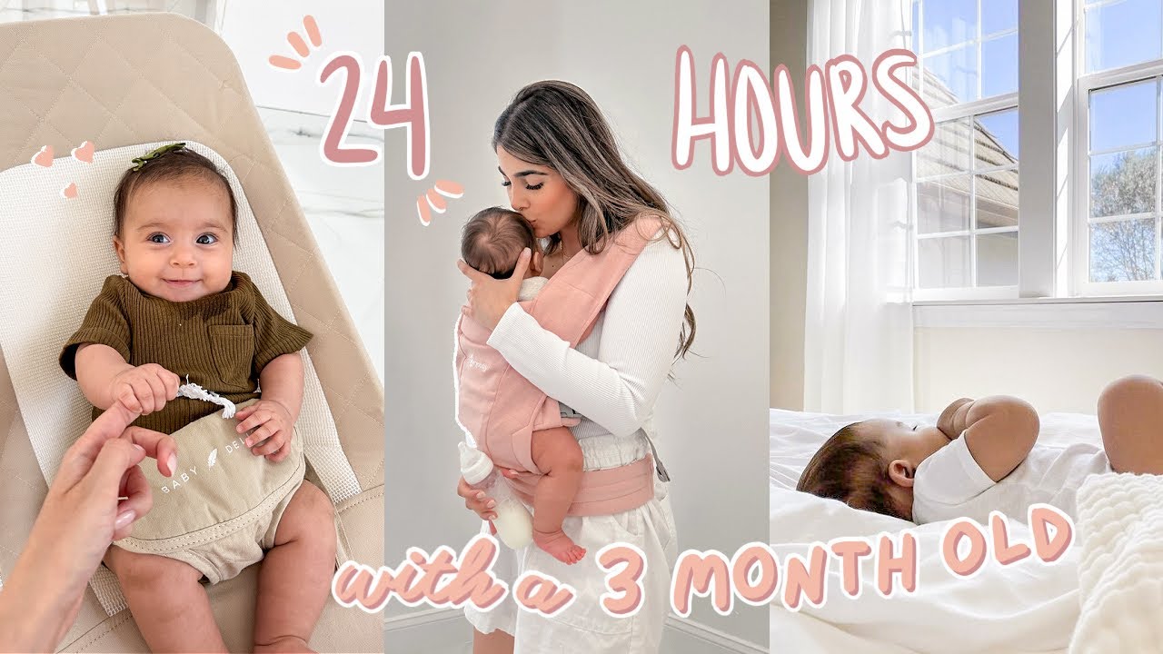 *realistic* 24 HOURS with a 3 MONTH OLD: night feedings, target trip + new clothes!
