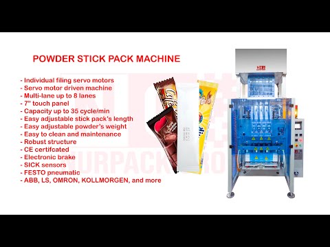 Стик машина для фасовки и упаковки сыпучих порошковых продуктов