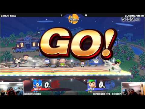 WBB #73  Circa 6wx Sonic vs BlazingPasta Ness   Winners Semi Finals   Smash 4 Singles