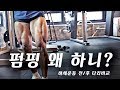 하체운동 전/후 허벅지 다리 비교 l 펌핑을 안하는 이유 !