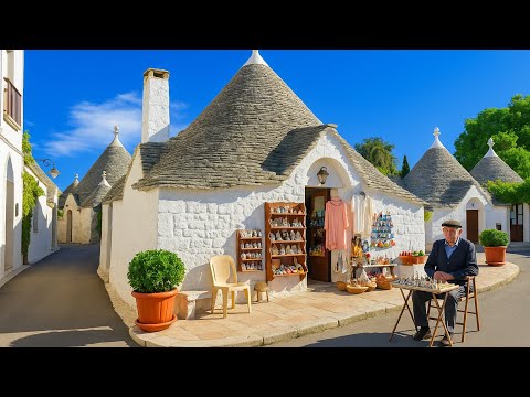 Alberobello Italy [4K] – Walking Tour