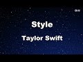 Style Taylor Swift Karaoke With Guide Melody