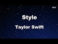 Style - Taylor Swift Karaoke【With Guide Melody】