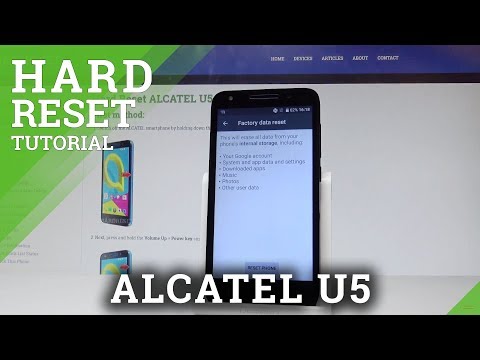 How to Factory Reset ALCATEL U5 - Wipe Data |HardReset.info