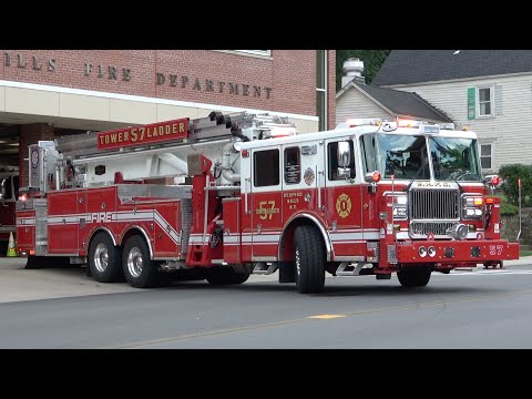 Bedford Hills FD Engine 198 & Tower Ladder 57 Responding