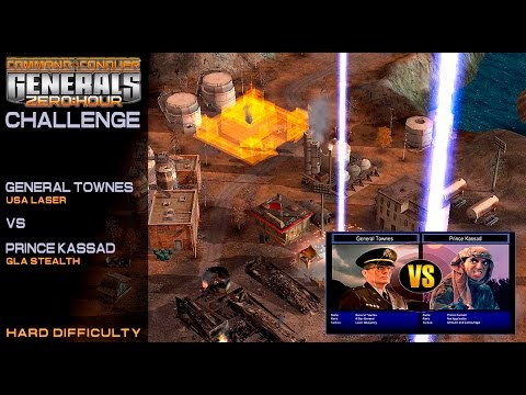 Command & Conquer: Zero Hour - Challenge - USA Laser vs GLA Stealth [Hard] 1080p