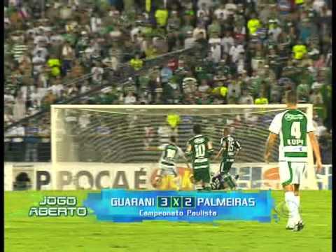 os gol de guarani 3x2 palmeiras quartas de final campeonato paulista 2012