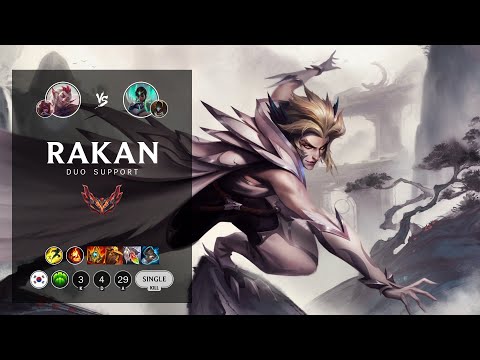 Rakan Support vs Karma - KR Grandmaster Patch 12.6