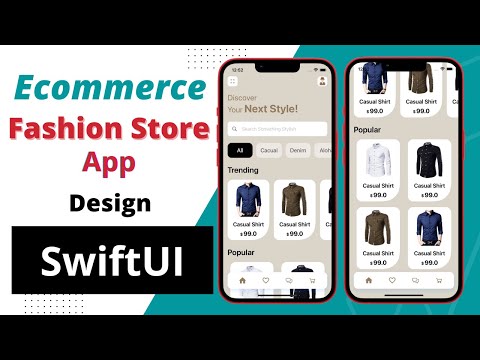 E-commerce App UI in SwiftUI Xcode | Fashion App UI - SwiftUI