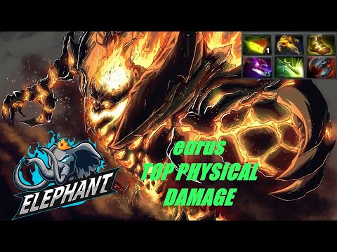 ELEPHANT.eurus SHADOW FIEND TOP PHYSICAL DAMAGE. FULL PRO GAMEPLAY. 7.30c DOTA 2