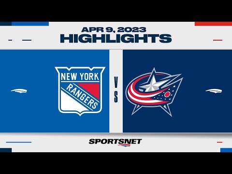 NHL Highlights | Rangers vs. Blue Jackets - April 8, 2023