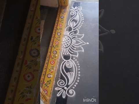 #simplerangoli #sideborders #muggulu #art #borderrangoli #sideborderdesigns