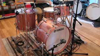 Video thumbnail for (SOLD) Drum Kits  - Yamaha Absolute Hybrid Maple 14x22 8x12 15x16 Pink Champagne Sparkle by Philadelphia Drum & Percussion