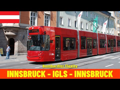 Cab Ride Innsbruck - Igls - Innsbruck (Mittelgebirgsbahn, Austria) train driver's view in 4K