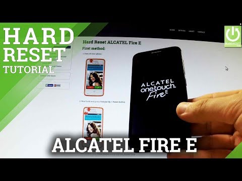 Hard Reset ALCATEL Fire E - Delete All Data and Reset Settings