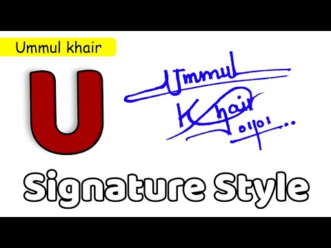✅ Ummul Khair Name Signature Request done