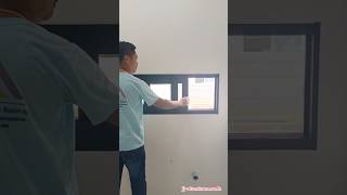 ชุดหน้าต่างบานเลื่อนเล็ก พร้อมมุ้ง