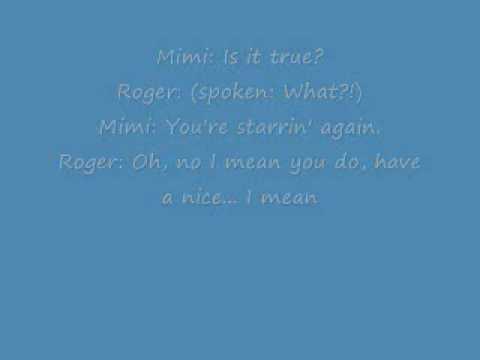 Light My Candle Karaoke from RENT