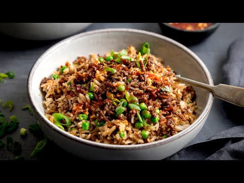 Make this Quick, Easy and Cheap Minced Beef Fried Rice for a simple and delicious weeknight meal!