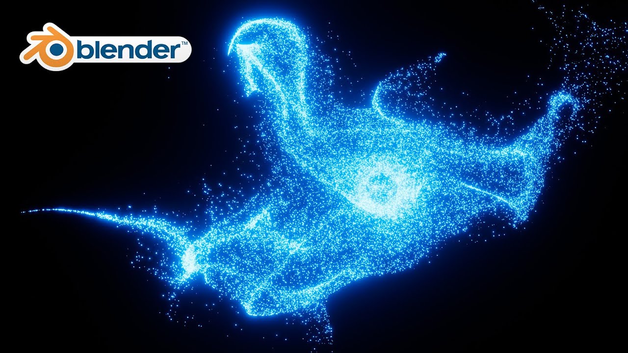 Blender - Sci-Fi Particle Simulation in Eevee Blender 2.8