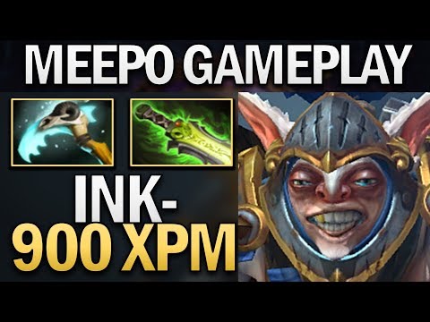 INK MEEPO SPAMMER AMAZING GAMEPLAY - DOTA 2 PRO