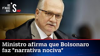 Inconformado com críticas, Fachin diz que Bolsonaro quer ‘diluir a República’