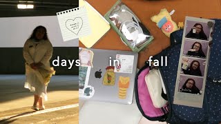days in fall | slp grad school, productive days, quiet days, moments to remember